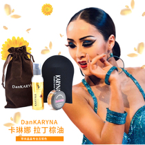 Korean professional Latin Dance Palm Oil No 3 No 2 No 5 Competition-specific Latin Dance black oil shiny crystal with glitter