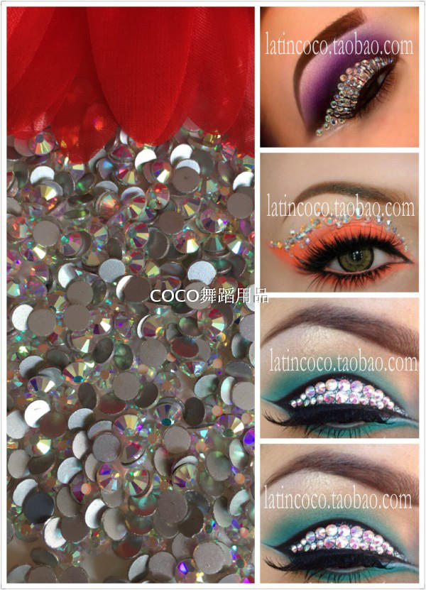 Professional Latin loose diamond eye corner bright diamond bridal makeup eye corner drill makeup sticky diamond eye corner bright diamond 4MM