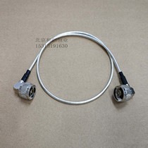 N bent male elbow RF cable assembly White RG142 Teflon high temperature NJW-NJW