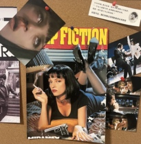 Pulp Fiction Poster Kill Bill Quentin Movie Poster Dorm Bedroom Wall Sticker ins Room Decoration Painting