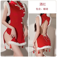 Сексуальные чинсамский рождественский костюм