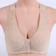 Đồ lót phụ nữ không có vòng thép trung niên khóa trước áo ngực mẹ đồ lót cotton kiểu vest cỡ lớn áo ngực mỏng thể thao áo ngực rút dây