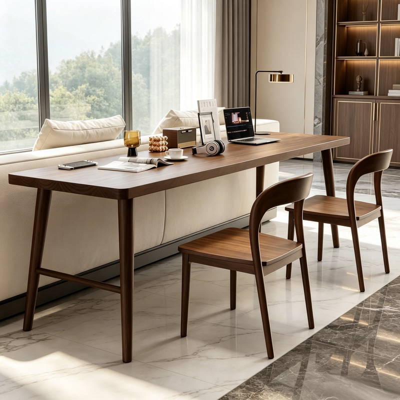 High-Quality Solid Wood Double Desk for Home Use, Computer Desk, Sofa Study Desk, Writing Work Desk, Simple Office Desk High-Quality Solid Wood Double Desk for Home Use, Computer Desk, Sofa Study Desk, Writing Work Desk, Simple Office Desk