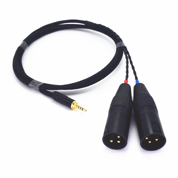 2 5mm Balance turning double Cannon 10% II XLR balancing male head three-core DP-X1 N5 AK240AK380 AK240AK380