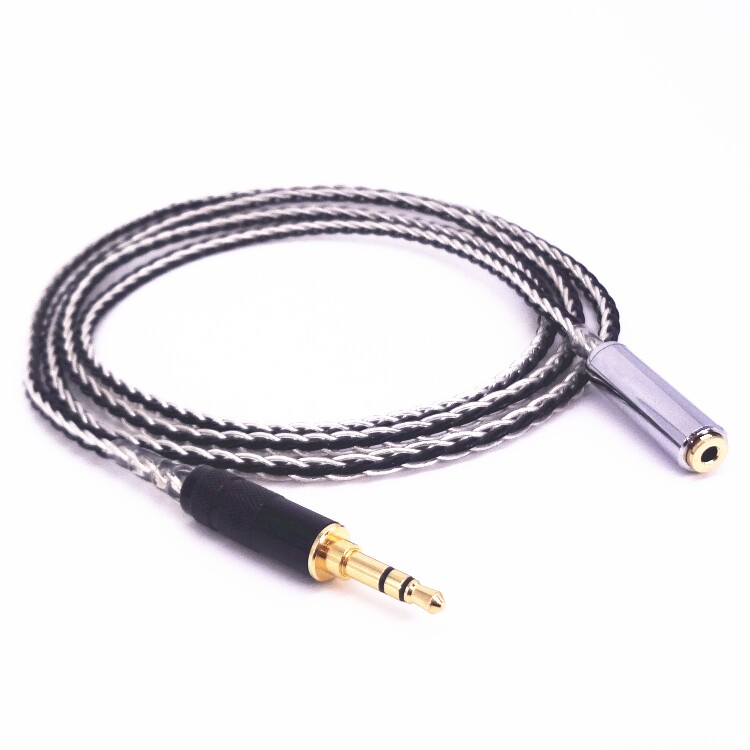 7n frozen single crystal copper silver sen sea ie800 ie800s headphone upgrade line 4 4 balance 2 5 connection extension cord