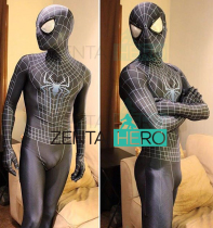 Real shot black venom spider Spiderman Cosplay Costume Halloween Cosplay Costume