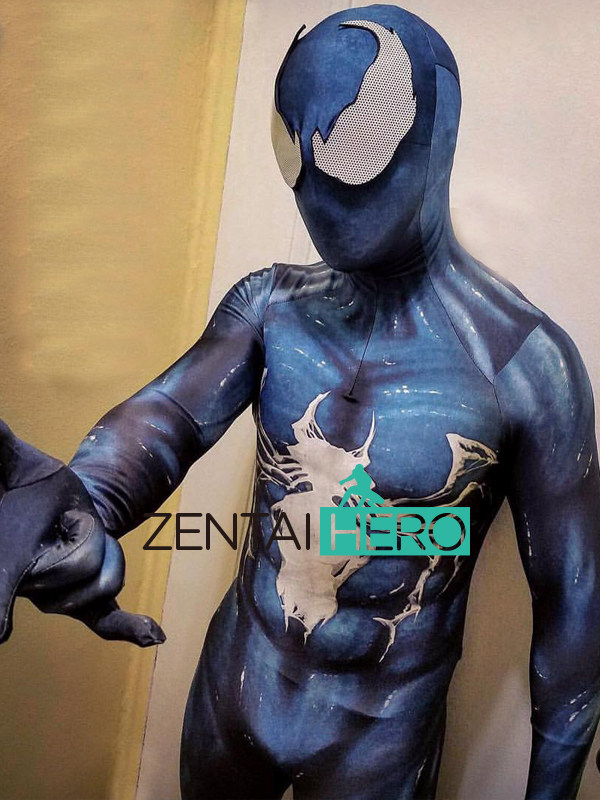 Real shot Venom Symbiote venom co-biotic hero elastic Leica tights to play costumes