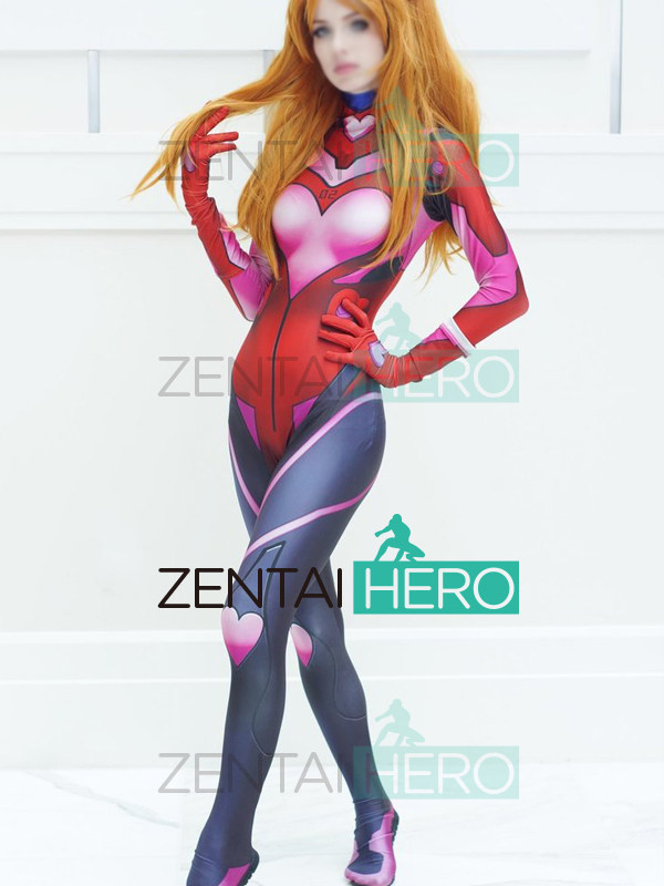 EVA Century Evangelical warriors of tomorrow's incense Asuka Cosplay Valentine's Day Hero with a tight fit