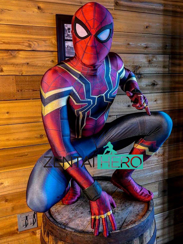 Real Pat II Comic Con Hero Return Steel Spider Homecoming elastic Leica Tight Clothing Clothing