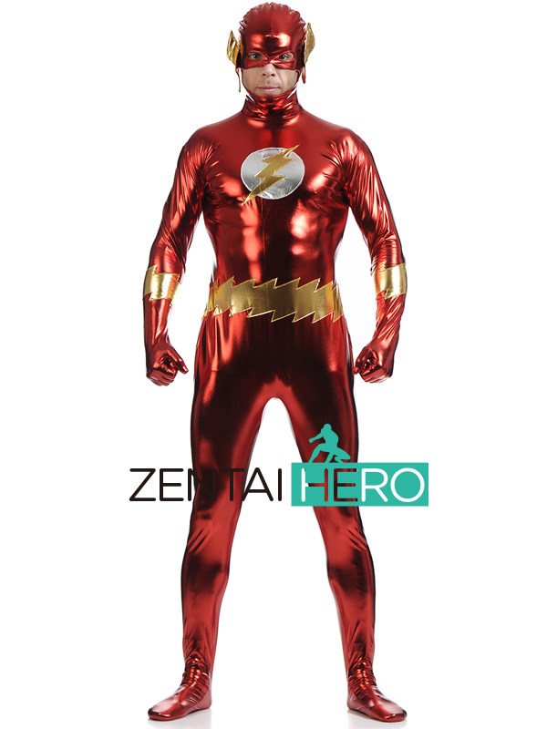 Hot-selling Glued Flash Man tights Flash Halloween performance suit Flash Man cosplay