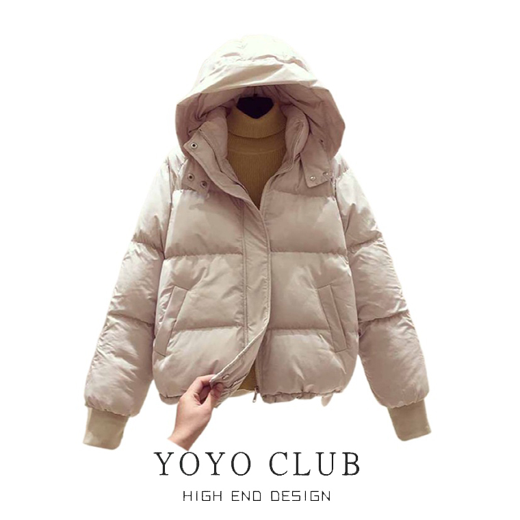 Brand Discount Bargain Oversized down Cotton Jacket for Women, Winter Loose Thickened Puffer Jacket, Short Cotton Coat, Cotton-Padded Jacket