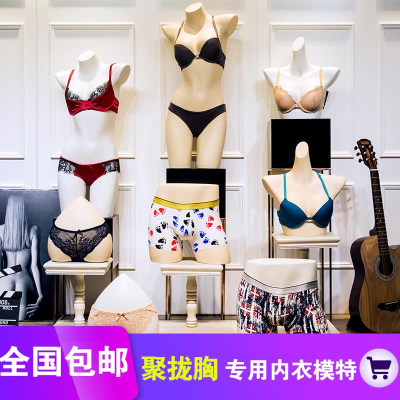 Lingerie shop model props male and female half-body shop window display dummy model swimsuit model Props Underwear Models