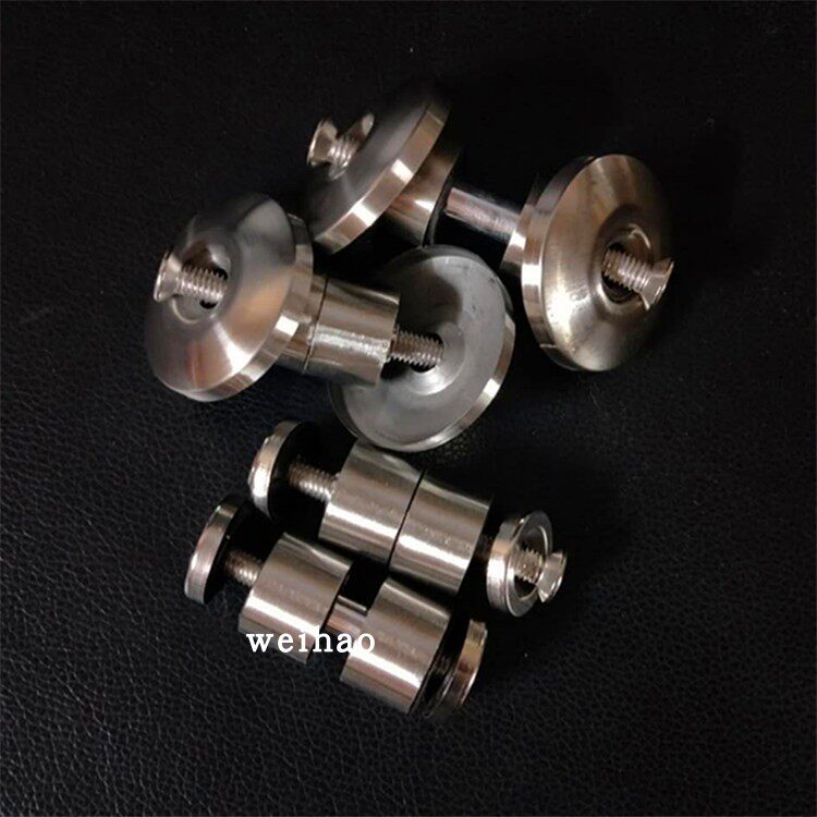 Stainless steel stair column double steel plate flat tube tool head fixed separator fixed accessories engineering column
