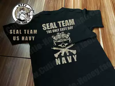 Original US NAVY SEAL TEAM NAVY camouflage SEAL 416 military fans shooting training tactics outdoor T-shirt
