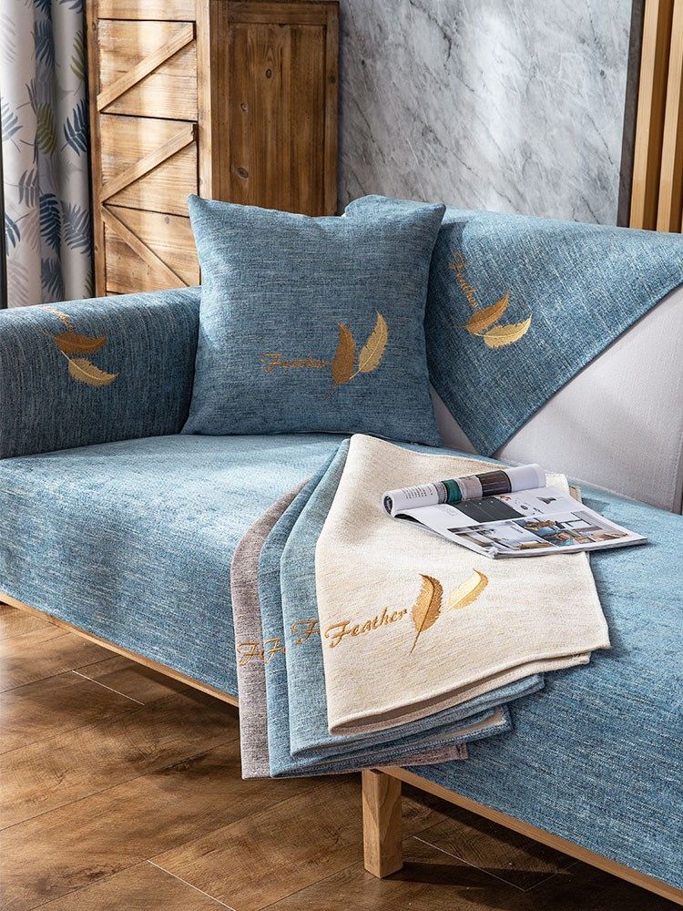 Snowier sofa cushion Four seasons universal 2021 new cloth non-slip Nordic minimalist modern light and luxurious towels cover
