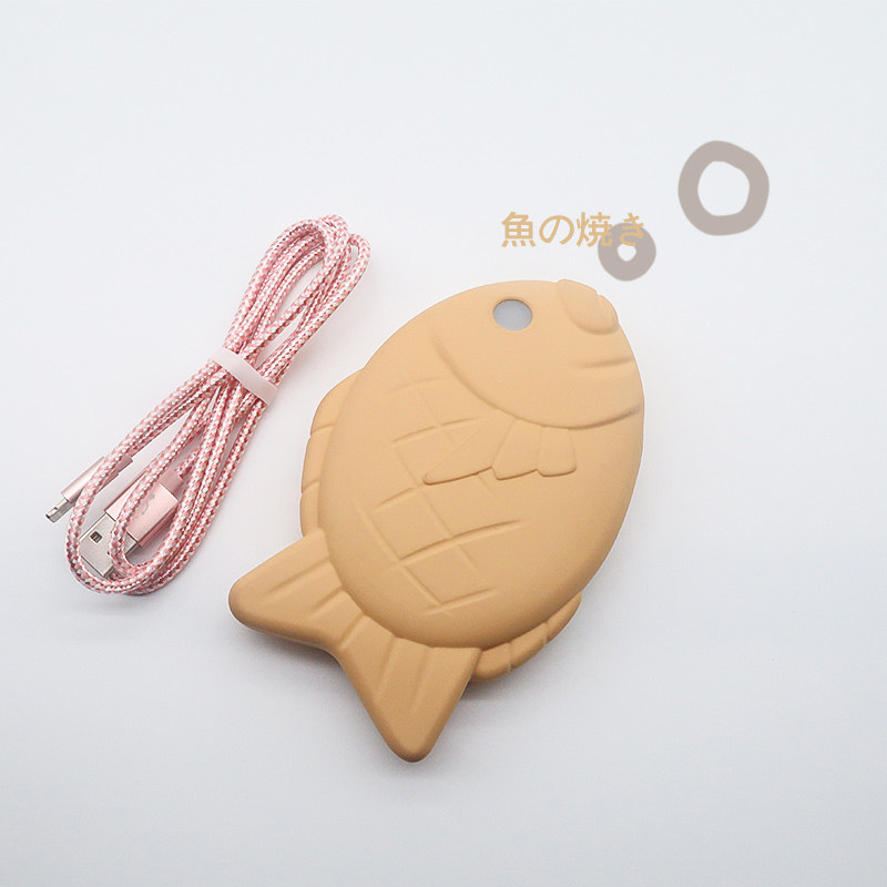 Mobile charging 8000 mAh suitable for charging Apple Android iPhone mobile phone pink denim data line