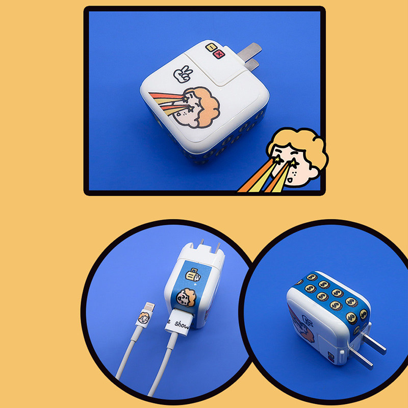 Flat Sticker Lightning eye suitable for Apple ipad flat 78air2 3mini45 2020 charger head