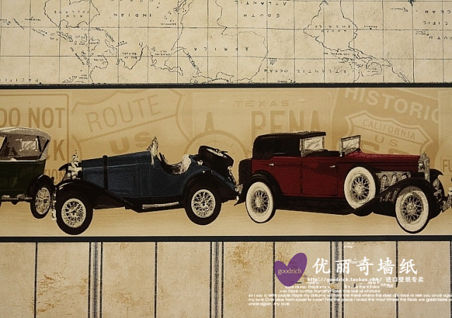 Classic Car Bedroom Wallpaper