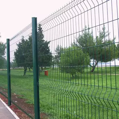 Peach column guardrail three bends railway highway protection net bold and hard barbed wire fence enclosure isolation net