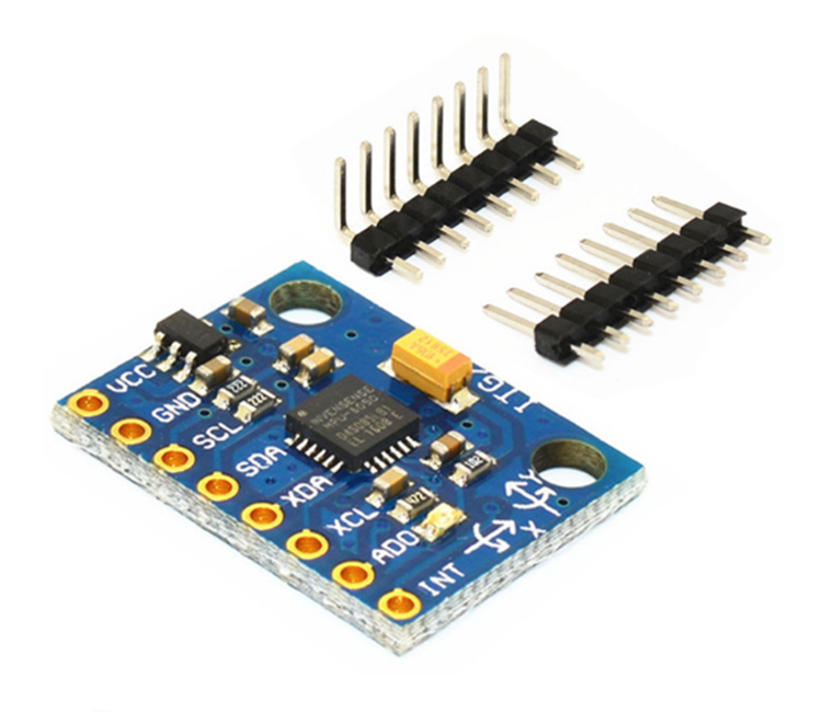 MPU-6050 module 3 axis acceleration gyroscope 6DOF module GY-521 has a code schematic