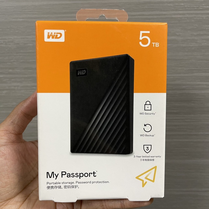 Wd Western Digital Mypassport Portable 5t External Hard Drive Wdbyvg0020Bbk 2t Usb3.0