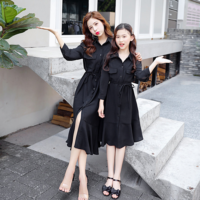 High-end pro-dress foreign dress 2022 new autumn fitted Korean version Mother women Dress Foreign Pie RED Red Fashion Fish Tail Dress
