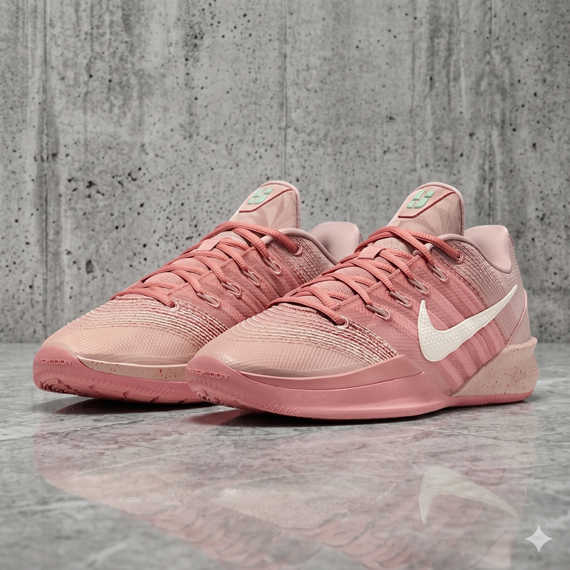 Nike Sabrina3 Ep Low-Top Practical Basketball Shoes, Comfortable and Wear-Resistant Sports Shoes, Pink Hf2882