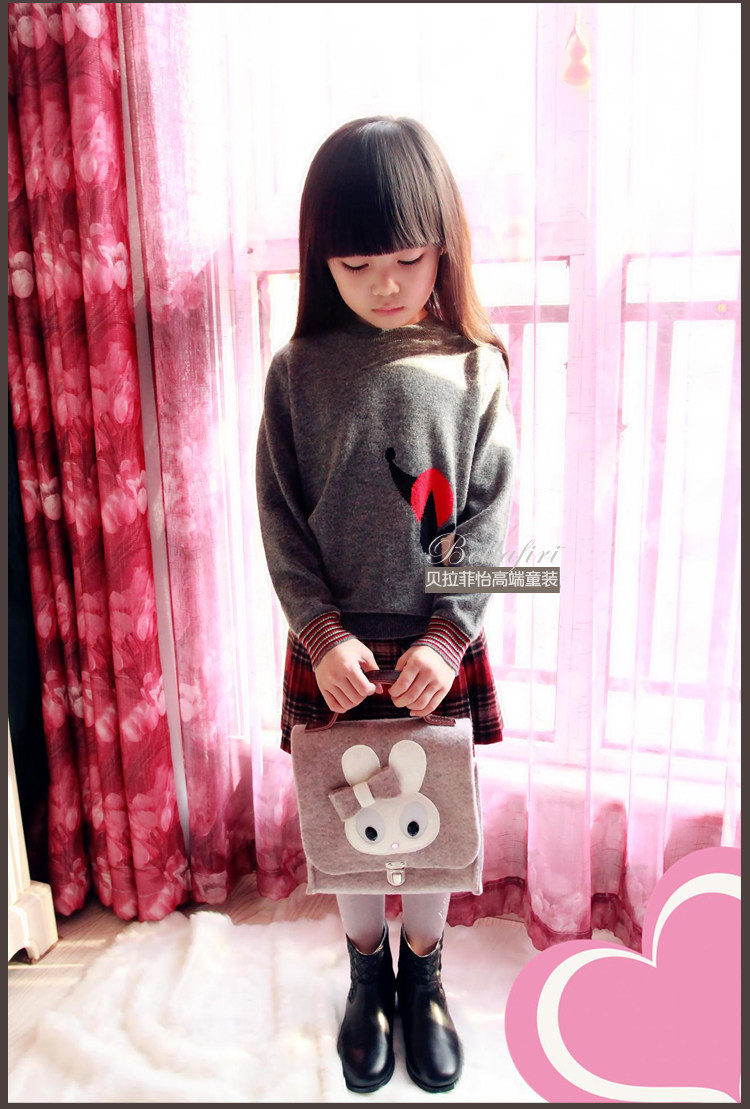 Jupe fillette en laine - Ref 2051169 Image 9