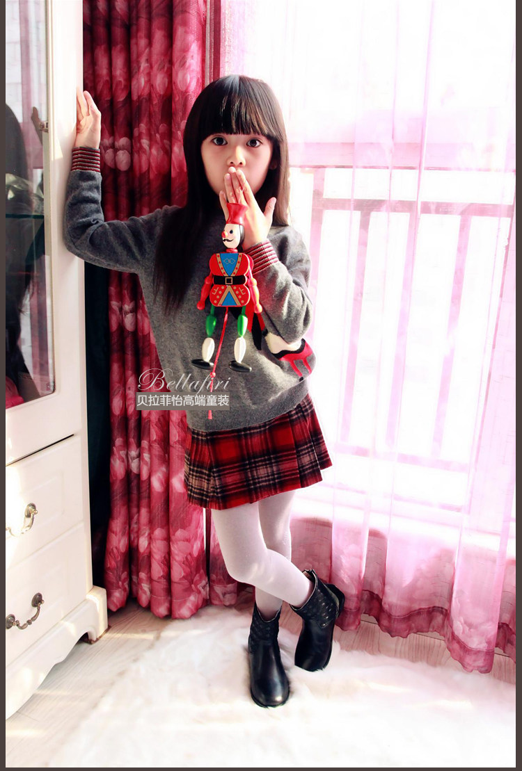 Jupe fillette en laine - Ref 2051169 Image 13