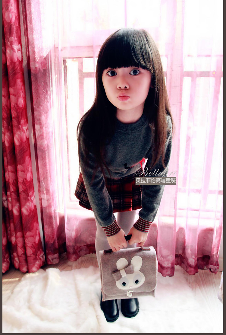 Jupe fillette en laine - Ref 2051169 Image 10