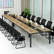 Simple conference table long table staff office desk and chair combination rectangular table long computer table training negotiation table