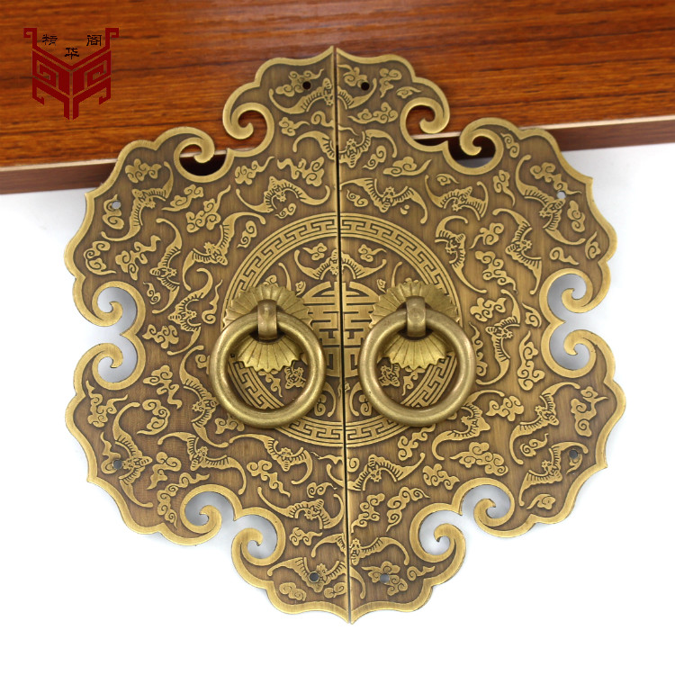 Chinese antique handle New Chinese door handle Copper handle Overall cabinet Shoe cabinet Copper handle Cabinet door vintage handle