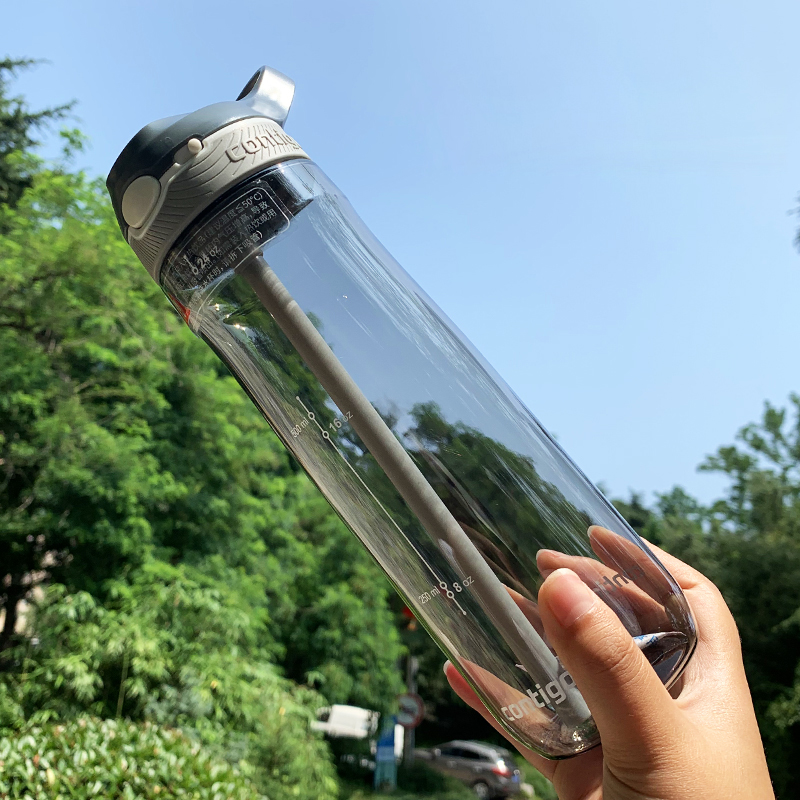 American Contigo Condick Straw Water Cup Grown-up Children Sports Portable Pregnant Women Elementary School Kids Kettle