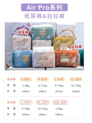 Bebetour Baba Peather Traint Brants xxl Diapers Sml Ultra -Thin Heathabless Dry Cool Baby моча не влажная