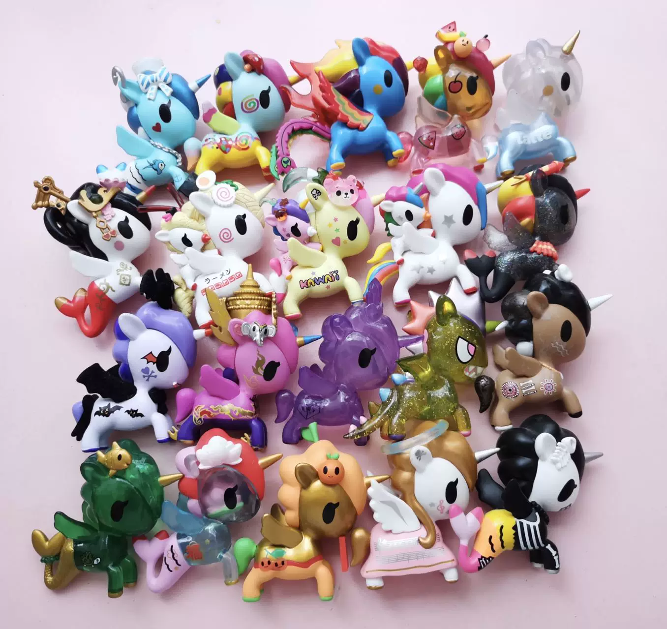 Tokidoki Прозрачный единорог слепое подтверждение снежный кристалл кристалл океан дрейфующая бутылка луна бог принцесса