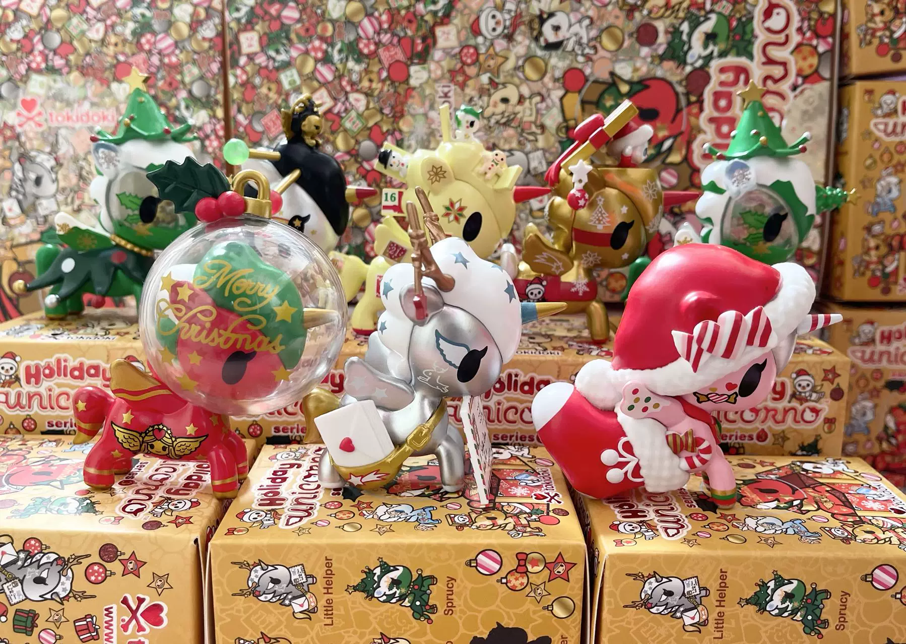 Блайнд-бокс фигурка (Tokidoki) Holiday Unicorno, 5-дюймовая коллекционная фигурка, праздничные варианты