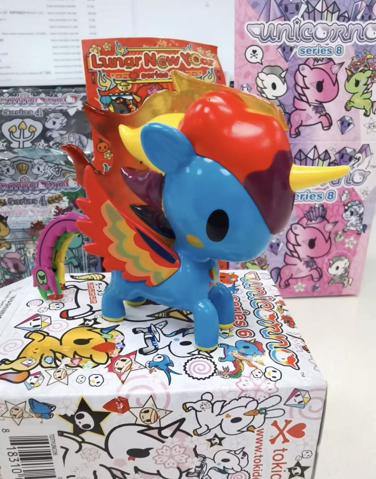 Tokidoki единорожное чудище слепой бокс вишня цветок заяц камень драгоценный камень Гайя мечта смерть бог феникс