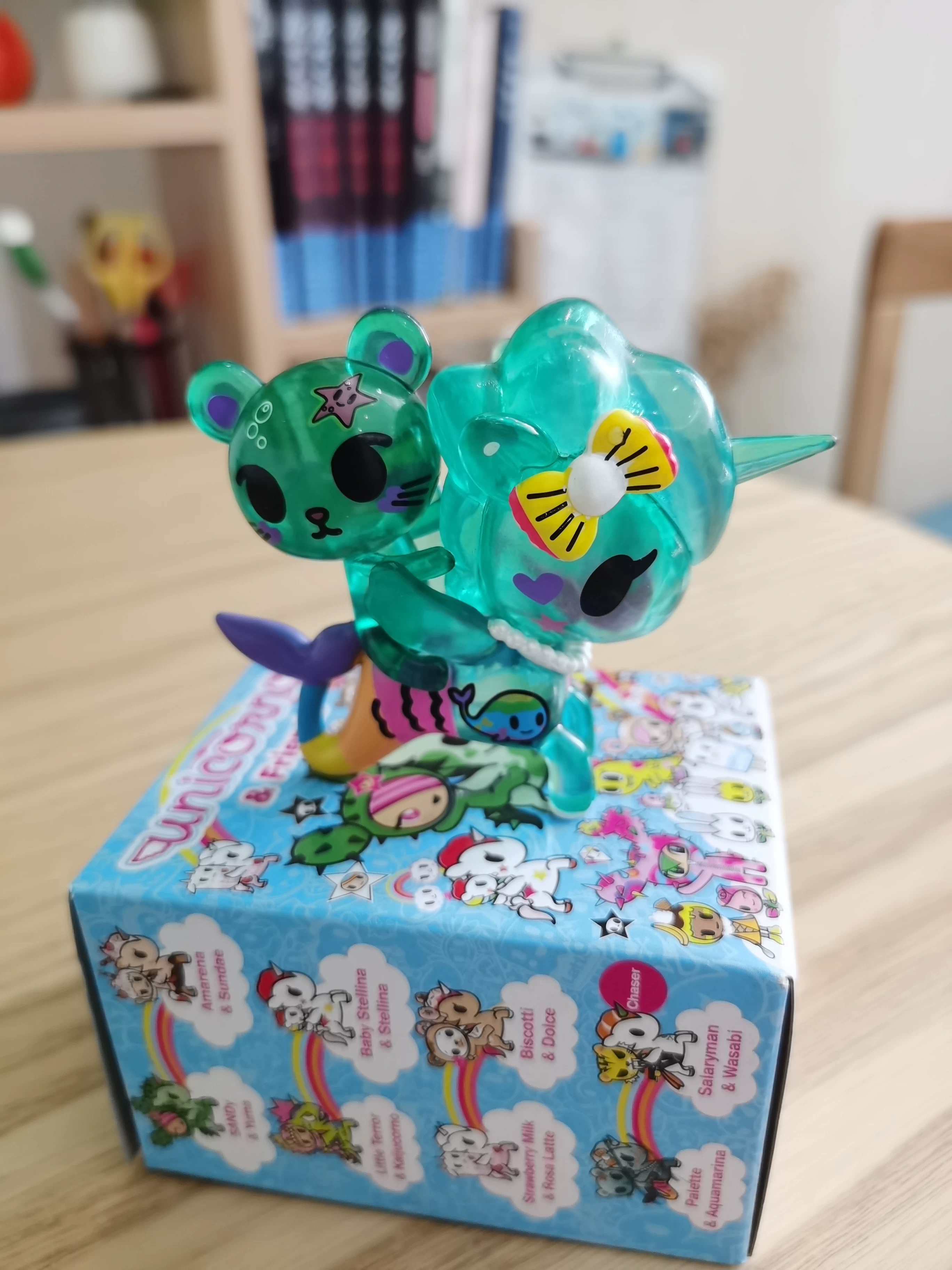 Tokidoki и его друг подарок единороги зверь скрытая коробка изумрудный глазурованный стекло прозрачное водоросли