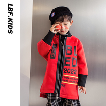 Blue Bufang childrens clothing boy woolen coat winter clothing 2020 new childrens thick woolen coat