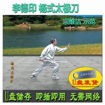 Yang Style Tai Chi Knife Li Deyin explains the USB video and Zong Weijie demonstrates the decomposition teaching of 36 Yang Style Thirteen Knife