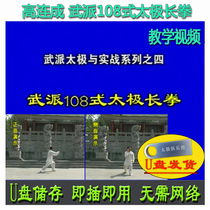 Gao Liancheng Wu Style Tai Chi and Practical Combat Series: 108 Style Changquan U Disk Video Wu Style Martial Arts Teaching