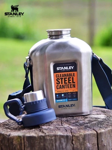 STANLEY Ретро чайник, портативные вместительные и большые подтяжки из нержавеющей стали, нержавеющая сталь AISI 304