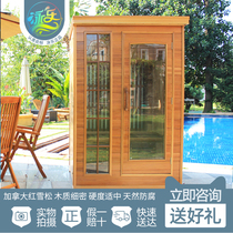 远红外光波汗蒸房家用木桑拿房 桑拿浴箱单人汗蒸桑拿机 厂家