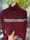 Anchor red double-sided Australian velvet pile high collar bottoming shirt for women autumn and winter new age-reducing style inner warm top