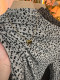 Korean fashion temperament leopard print flocking half turtleneck T-shirt for women 2025 new slim and versatile western-style bottoming shirt