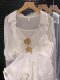 Bamboo linen thin long-sleeved shirt for women 2025 autumn new solid color loose slimming lazy style layered top trendy