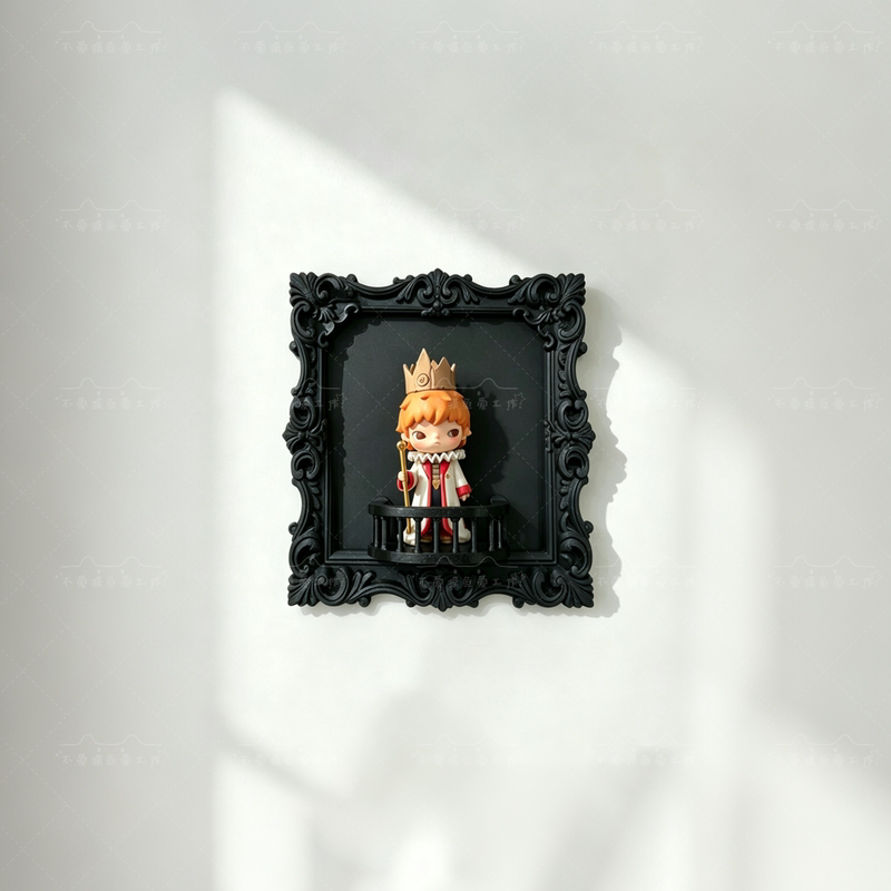 Blind Box Photo Frame Storage Display Decorative Photo Frame Base Magnetic Back Panel Picture Frame Baroque Creative Vintage Wall Decoration