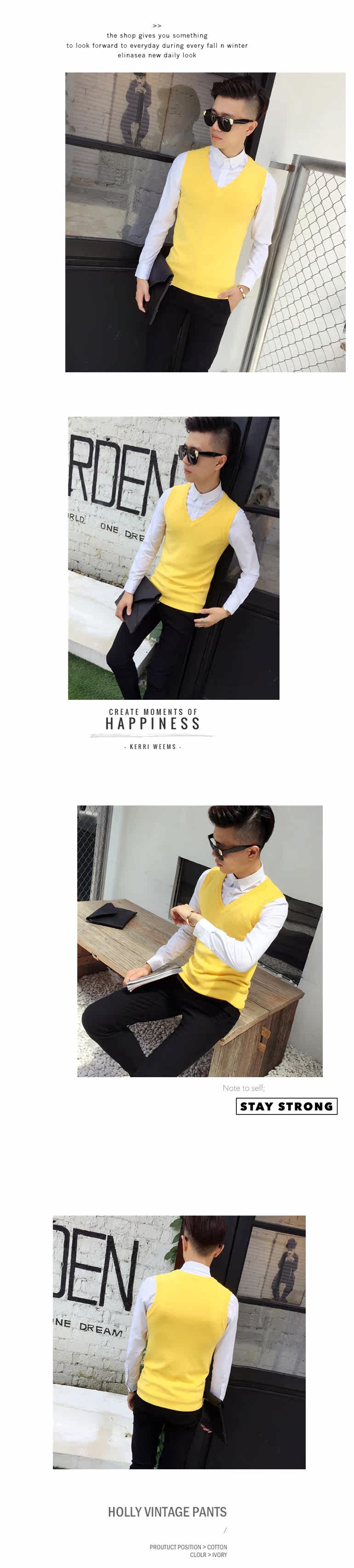 Débardeur homme Woolen gilet en coton - Ref 1598112 Image 25