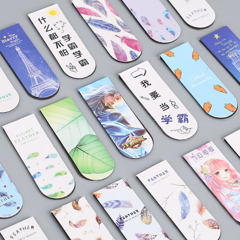 Magnetic bookmark creative small fresh students with ancient style cartoon cute magnet bookmark learning office stationery