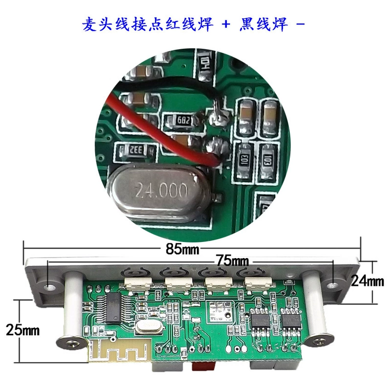 Bảng giải mã âm thanh MP3 với trình phát đĩa Bluetooth u tắt bộ nhớ khuếch đại âm thanh đã sửa đổi thẻ cassette điều khiển từ xa - Trình phát TV thông minh